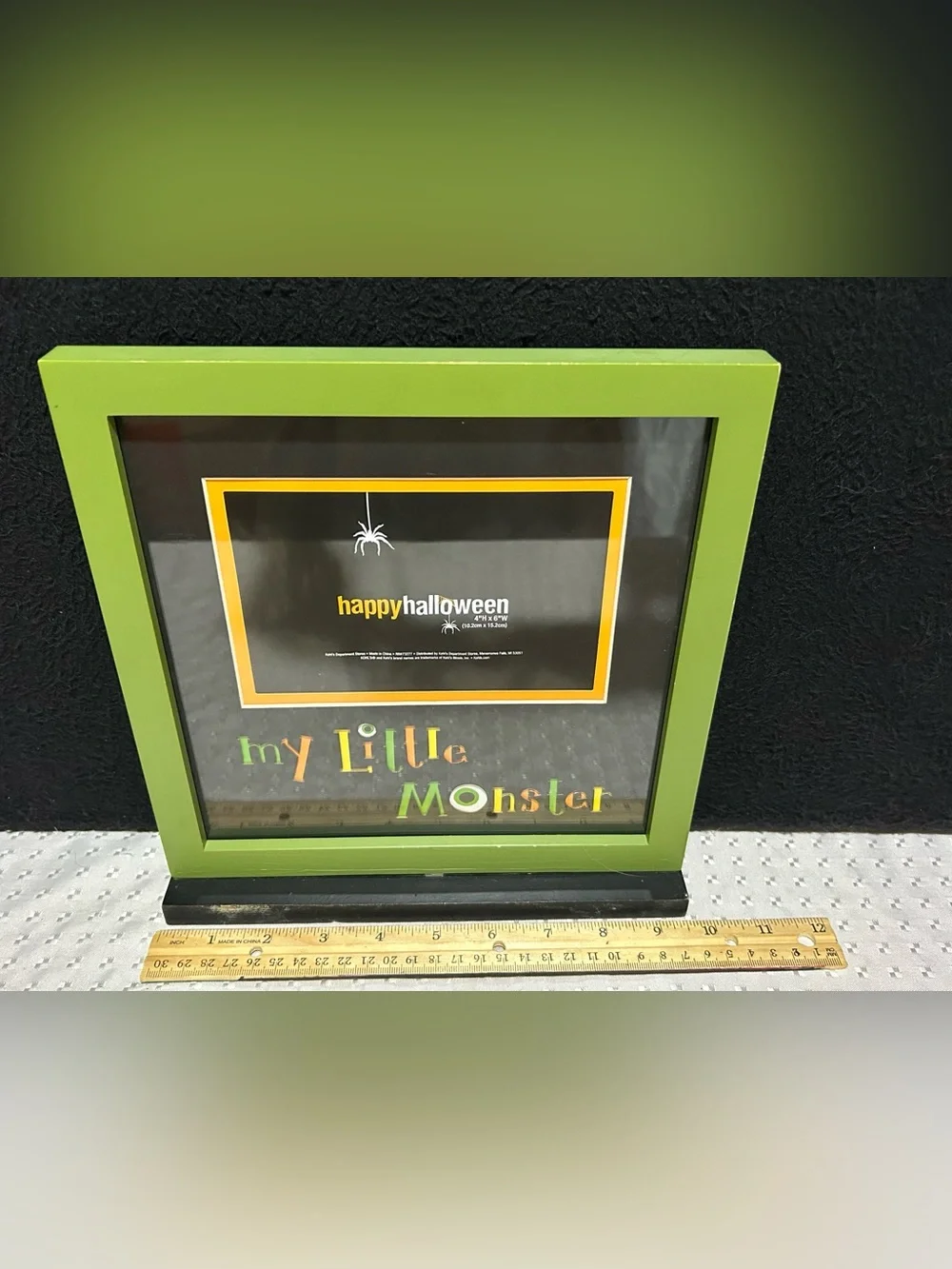 My Little Monster Table Top Happy Halloween Picture Frame 9x7.5x2 “